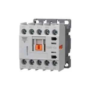 Minicontactor Carlo Gavazzi CGMS-12D-24S-10 3 polos 12A bobina 24V CC contacto auxiliar 1NO | Autoener