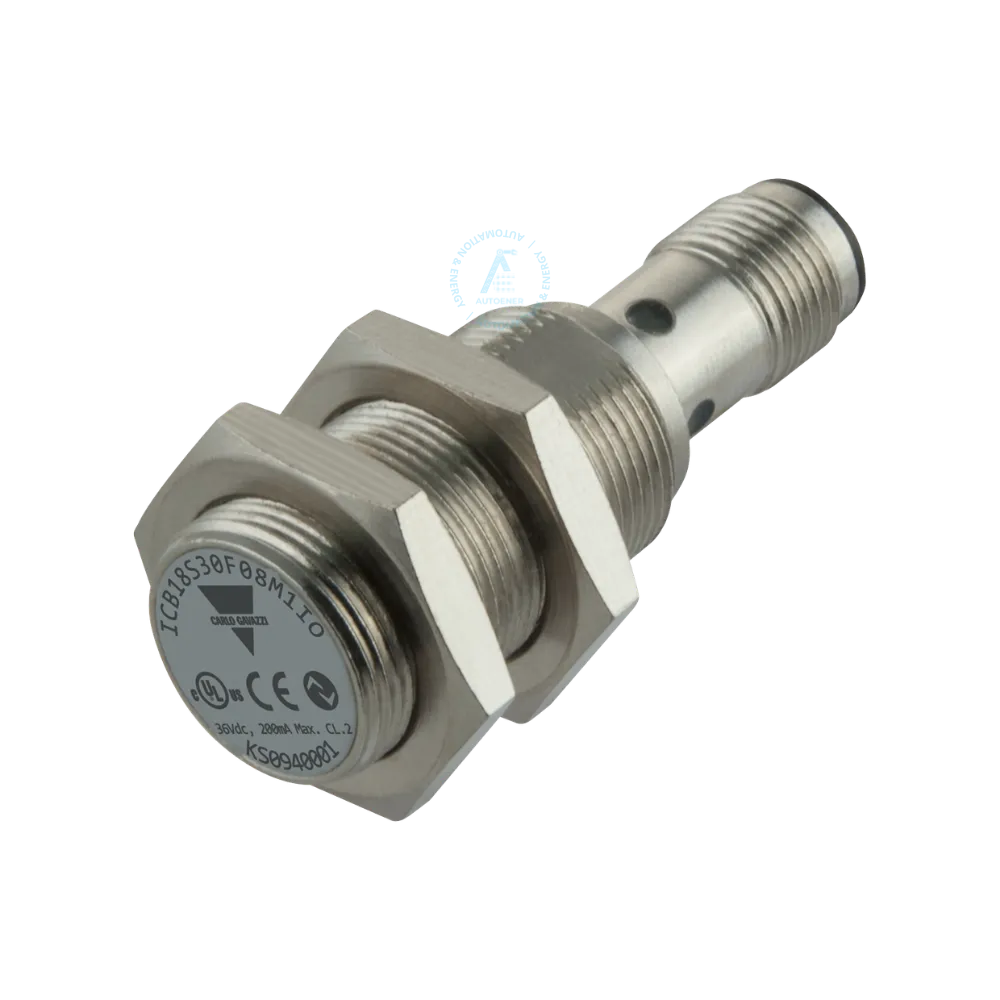 sensor inductivo io-link carlo gavazzi icb18s30f08m1io m18 cuerpo corto distribuido por autoener méxico