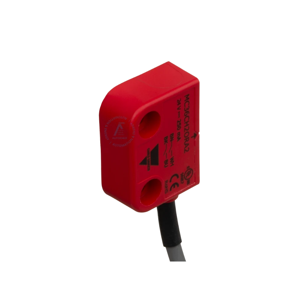 sensor magnetico de seguridad carlo gavazzi mc36ch1o1cla2l 1no+1nc led cable 2m ip67