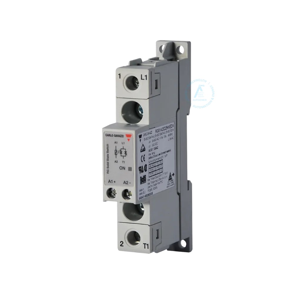 relevador de estado sólido carlo gavazzi rgs1a23d25kkedin 10a 230v ca control dc