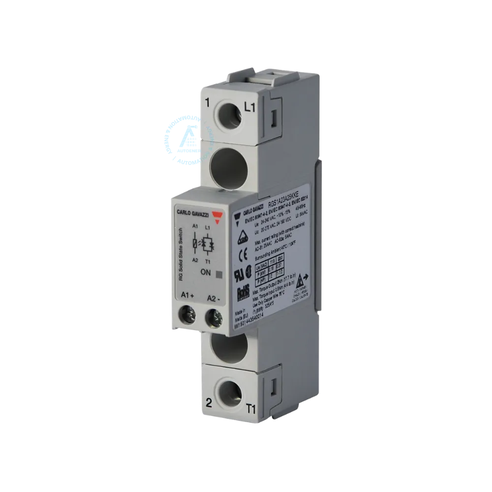 relevador de estado sólido carlo gavazzi rgs1a60d75kke 75a 600v ca control dc slim