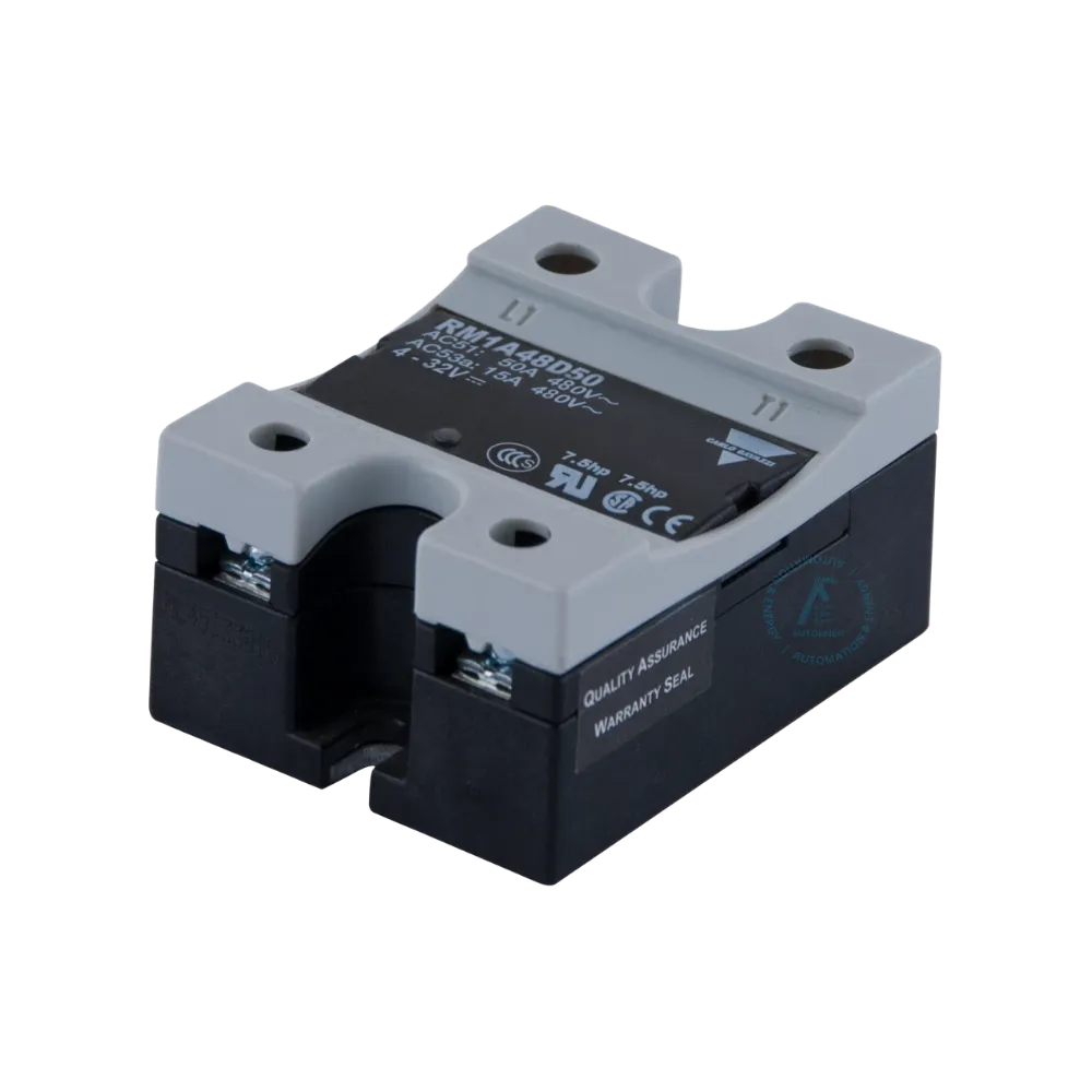 relevador de estado sólido carlo gavazzi rm1a48d100 100a 480v ca control dc digital