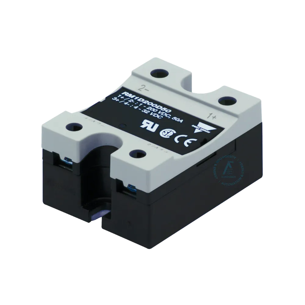 relevador de estado sólido analógico carlo gavazzi rm1e48aa25 25a 480v ca entrada 4-20ma