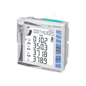 analizador de potencia trifasico carlo gavazzi wm30av53h modular avanzado puerto optico fuente auxiliar ca cc