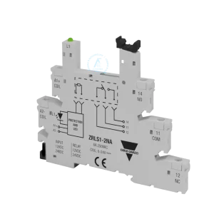 zocalo delgado carlo gavazzi zrls12na para rele rslm 5 polos spdt 6a 6-24v ca cc terminales tornillo
